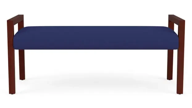 Open House Cobalt Upholstery / Mahogany Finish