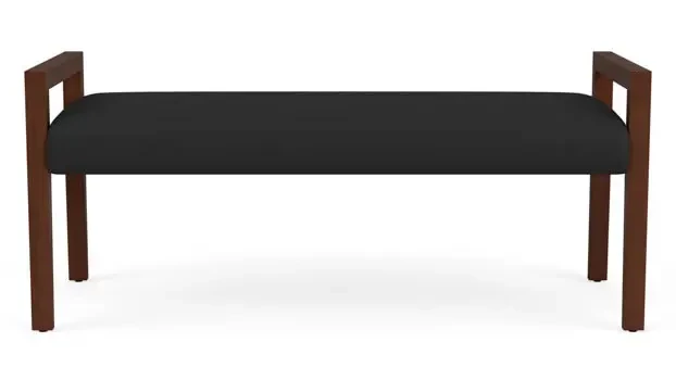 Dillon Black Upholstery / Walnut Finish