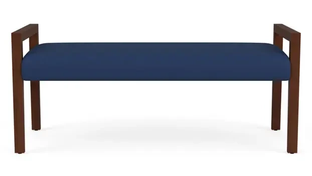 Dillon Ocean Upholstery / Walnut Finish