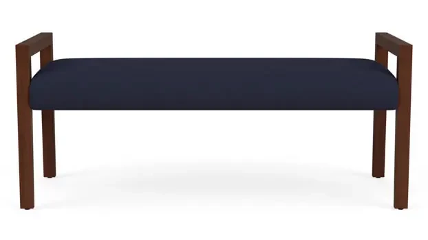 Open House Navy Upholstery / Walnut Finish