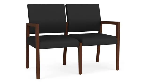 Dillon Black Upholstery / Walnut Finish