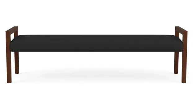 Dillon Black Upholstery / Walnut Finish