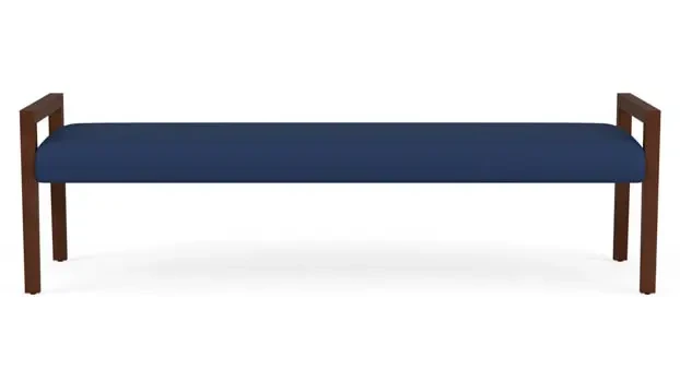 Dillon Ocean Upholstery / Walnut Finish