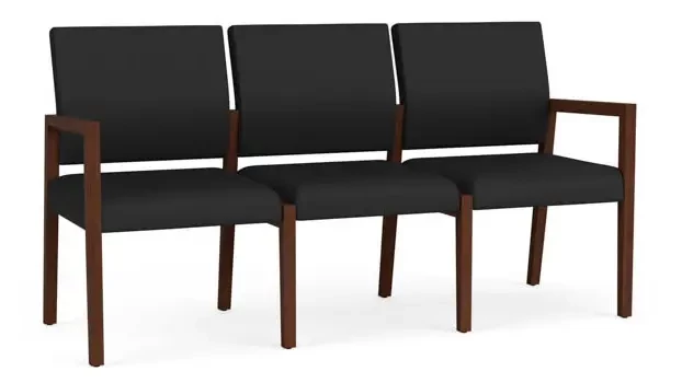 Dillon Black Upholstery / Walnut Finish