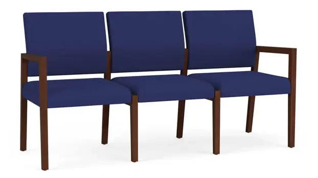 Open House Cobalt Upholstery / Walnut Finish