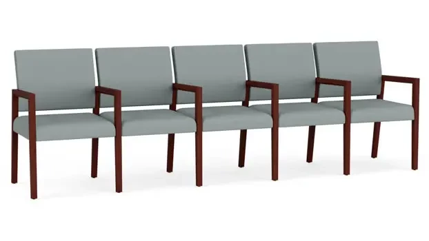 Dillon Lucid Upholstery / Mahogany Finish