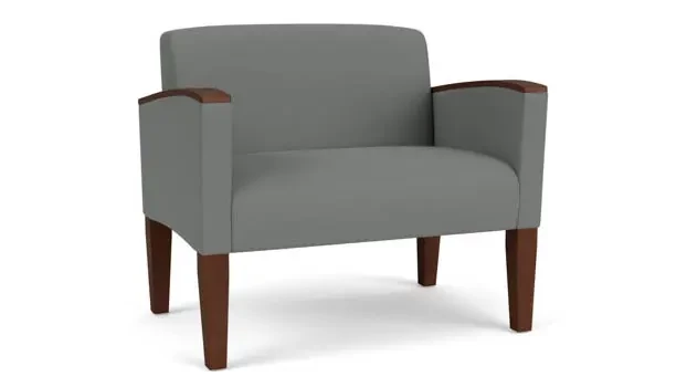 Asteroid Open House Fabric / Wood Legs, Walnut