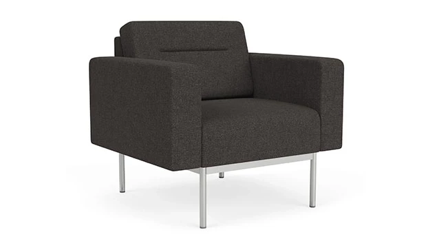 Archetype Smoke Fabric - Silver Frame