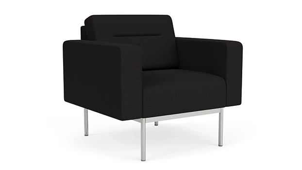 Open House Black Fabric - Silver Frame