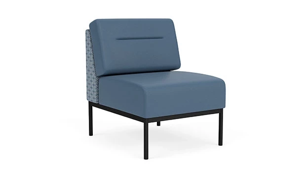 Rain Song Fabric Back Panel - Titan Vinyl Seat/Back - Black Frame