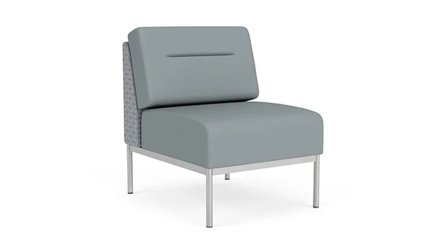 Fog Fabric Back Panel - Lucid Poly Seat/Back - Silver Frame