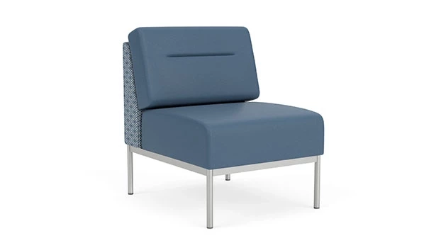 Rain Song Fabric Back Panel - Titan Vinyl Seat/Back - Silver Frame