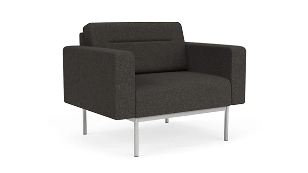 Archetype Smoke Fabric - Silver Frame