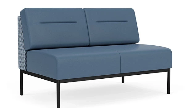 Rain Song Fabric Back Panel - Titan Vinyl Seat/Back - Black Frame