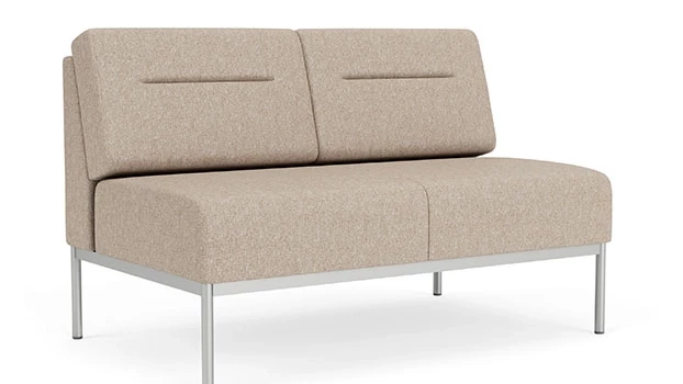 Archetype Silt Fabric - Silver Frame