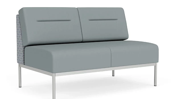 Fog Fabric Back Panel - Lucid Poly Seat/Back - Silver Frame