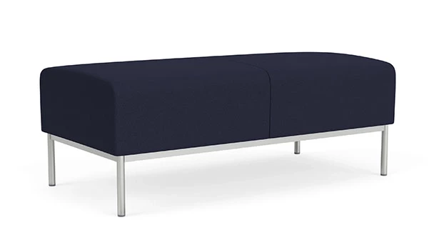 Open House Navy Fabric - Silver Frame