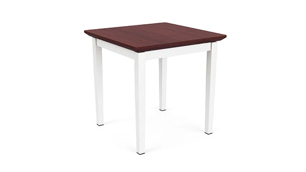 White Frame / Mahogany Top