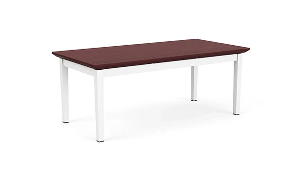 White Frame / Mahogany Top