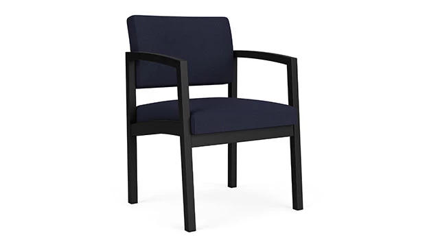 Open House Navy Fabric - Black Frame