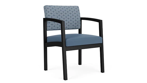 Rain Song Fabric Back - Titan Vinyl Seat - Black Frame