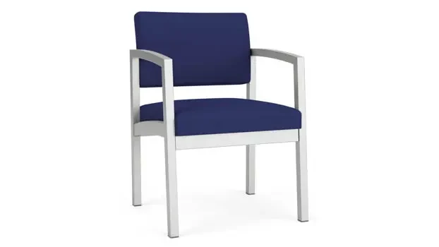 Silver Frame / Open House Fabric - Cobalt