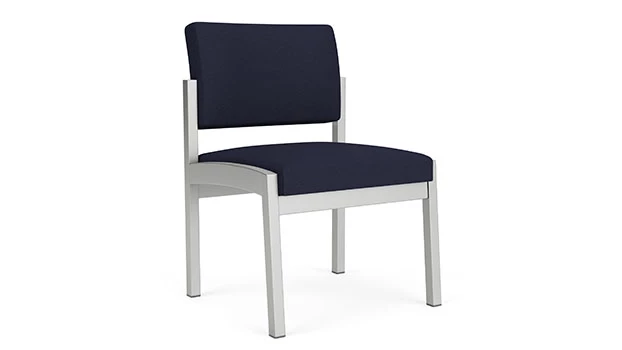 Open House Navy Fabric - Silver Frame