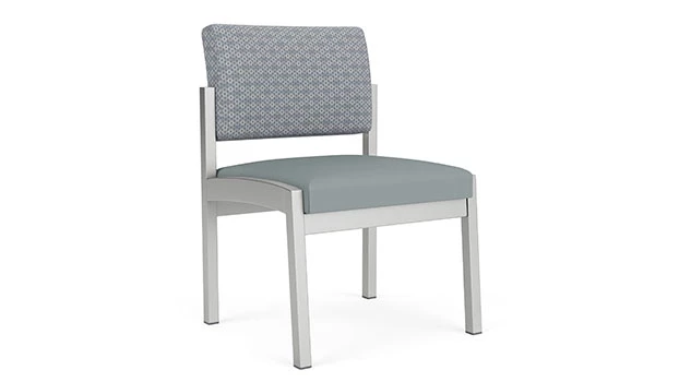 Fog Fabric Back - Lucid Poly Seat - Silver Frame