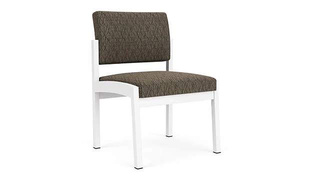 White / Adler Fabric - Peppercorn