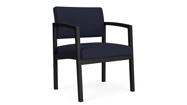 Open House Navy Fabric - Black Frame