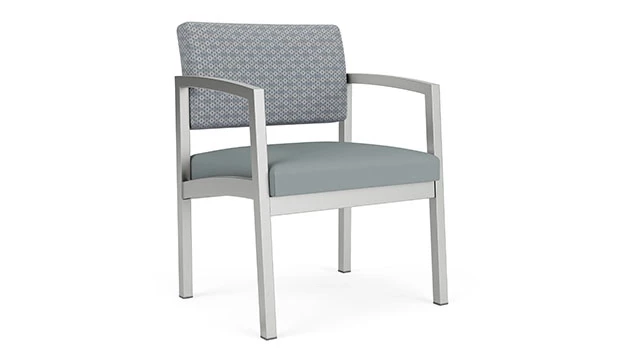 Fog Fabric Back - Lucid Poly Seat - Silver Frame