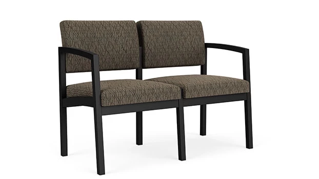 Black / Adler Fabric - Peppercorn