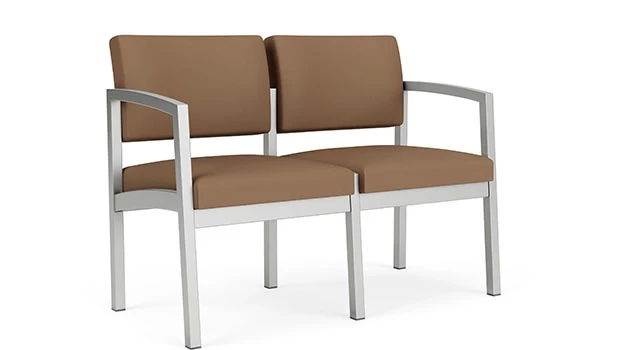 Whisper Vinyl Cappuccino - Silver Frame