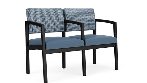 Rain Song Fabric Back - Titan Vinyl Seat - Black Frame