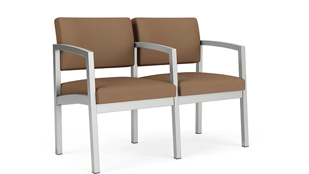 Whisper Vinyl Cappuccino - Silver Frame