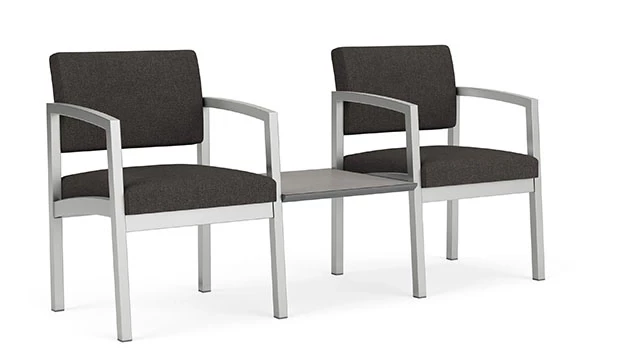 Archetype Smoke Fabric - Silver Frame