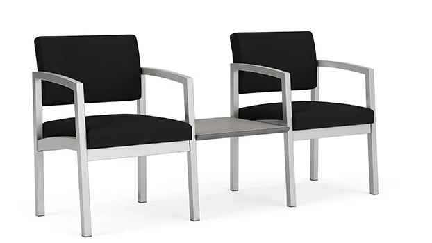 Open House Black Fabric - Silver Frame