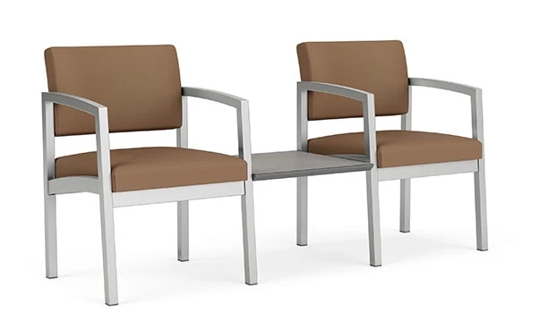 Whisper Vinyl Cappuccino - Silver Frame