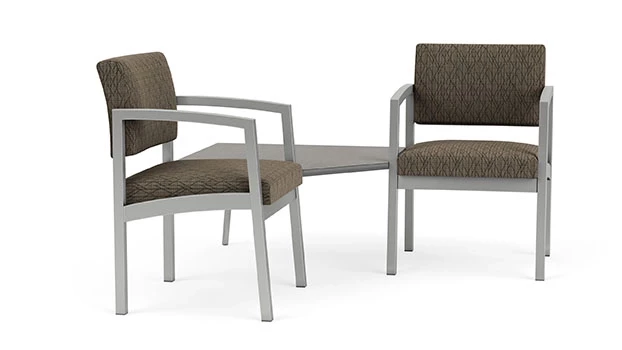 Silver / Adler Fabric - Peppercorn