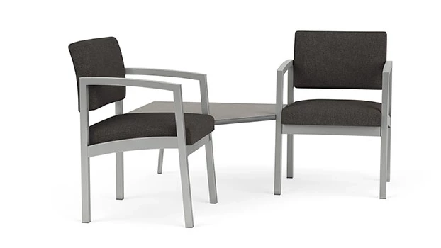 Archetype Smoke Fabric - Silver Frame