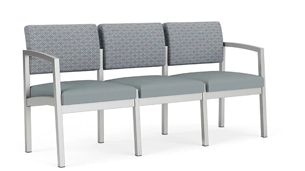 Fog Fabric Back - Lucid Poly Seat - Silver Frame