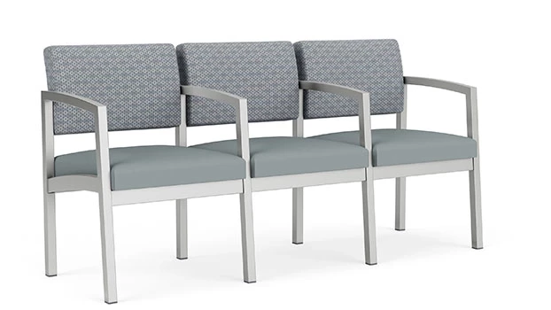 Fog Fabric Back - Lucid Poly Seat - Silver Frame