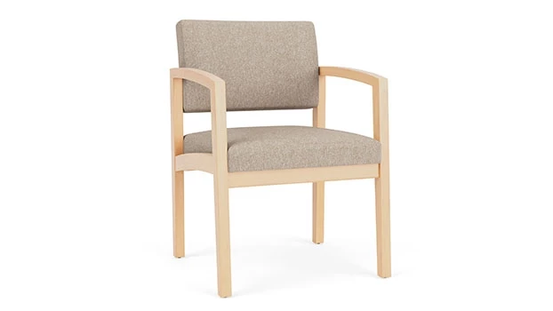 Linette Vinyl Stone - Natural Wood Frame