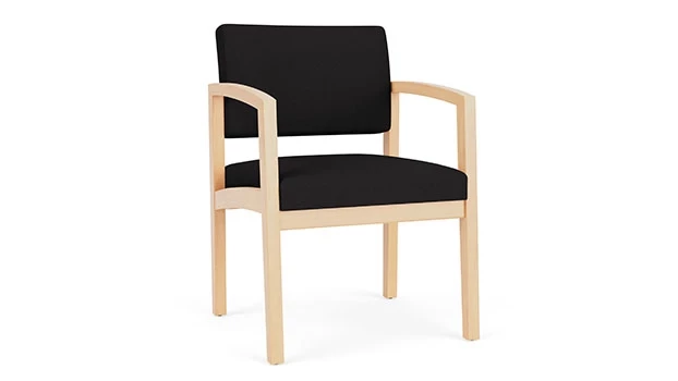 Open House Black Fabric- Natural Wood Frame