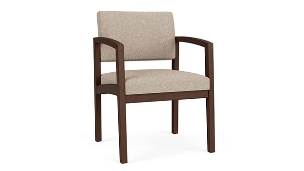 Linette Vinyl Stone - Riftwood Walnut Frame