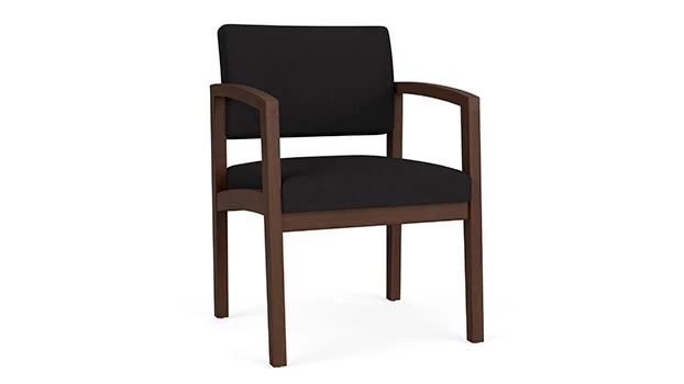 Open House Black Fabric - Riftwood Walnut Frame