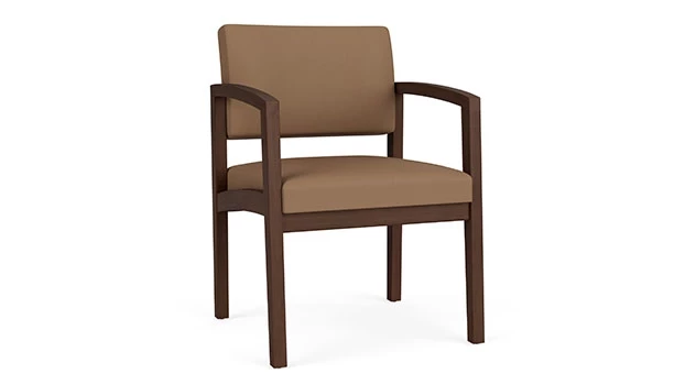 Whisper Vinyl Cappuccino - Riftwood Walnut Frame