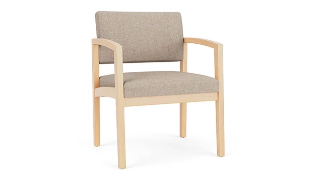 Linette Vinyl Stone - Natural Wood Frame