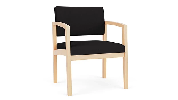 Opeh House Black Fabric - Natural Wood Frame