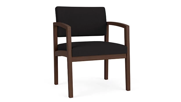 Open House Black Fabric - Riftwood Walnut Frame